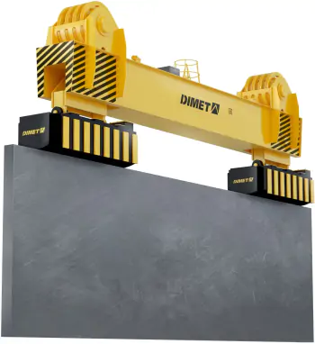 Электромагниты для мягкой кантовки слябов