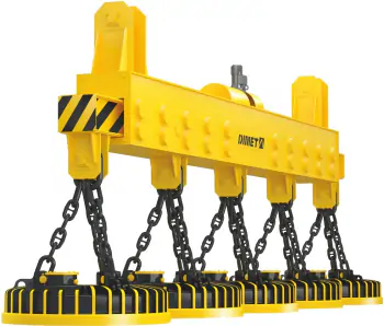 Магнитные траверсы для длинномерного груза