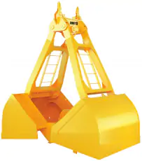 Двухчелюстные четырёхканатные грейферы в портовом исполнении