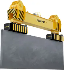 Электромагниты для мягкой кантовки слябов