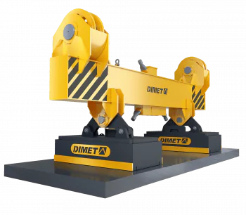 Магнитная траверса для перемещения слябов