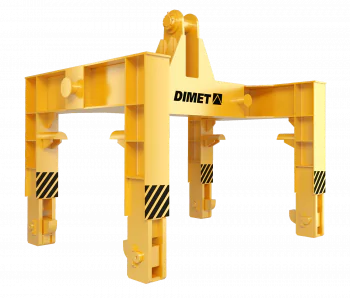 Траверса для перезвозки опорных валков стана