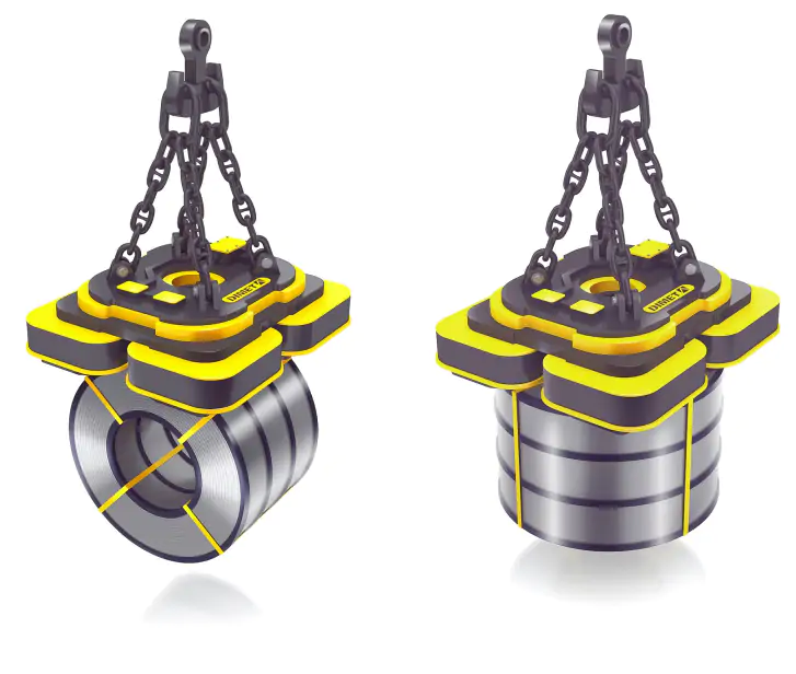 Электромагниты ЭМГУ для рулонов и бухт торцевой и боковой стороной