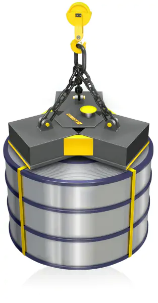 Электромагниты ЭМГР для рулонов и бухт с торцевой стороны