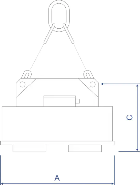 Электромагниты ЭМГБ для рулонов и бухт с боковой стороной