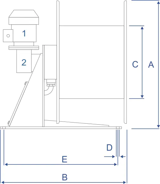 Барабаны кабельные моторные серии БКМ