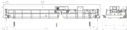 Краны мостовые двухбалочные, управление с пола