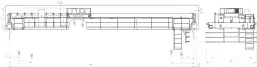 Краны мостовые двухбалочные, управление с пола (со вспомогательным подъемом)