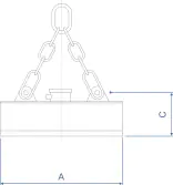 Электропостоянные магниты серии ИМГК для круглой заготовки большого диаметра