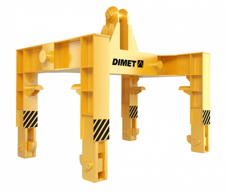 Траверса для перезвозки опорных валков стана