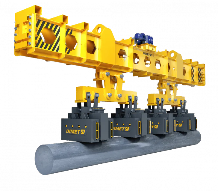 Магнитная траверса для круглой заготовки DIMET