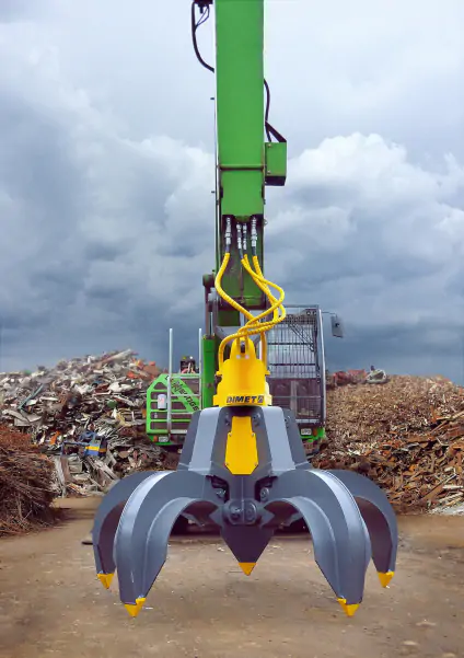 Гидравлический многочелюстной грейфер