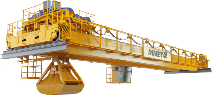 Краны мостовые специальные грейферные