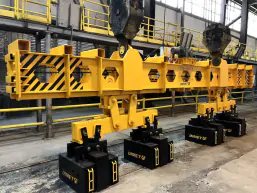 Магнитная траверса для круглой заготовки и пачек арматуры