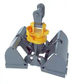 Гидравлический двухчелюстной грейфер для сыпучих грузов