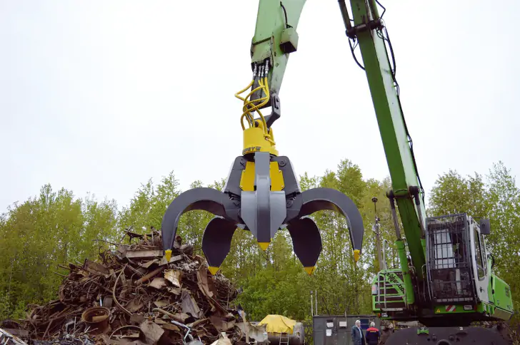 Hydraulischer mehrbackengreifer greifer für metallschrott