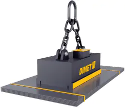 Electromagnets for handling sheet steel in bundles